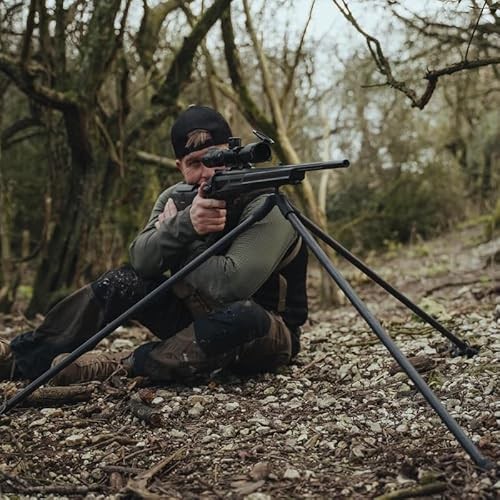 Springbok Tripod, Lightweight Hunting Rifle Support, Multi-Material Construction, 1.7 Lbs, 60-inch Max Height, 3-inch Min Height, Silicone Grip, Quick