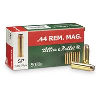 Sellier & Bellot 44 Remington Magnum Ammo, 240 Grain, Soft Point, 50 Rounds