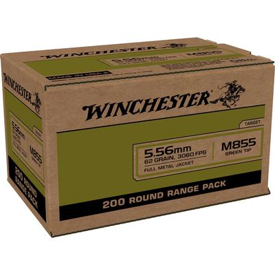 Winchester 5.56 NATO Ammo, 62 Grain, 200 Rounds