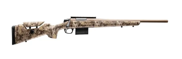 CVA, Cascade VH 22 Creedmoor, Flat Dark Earth Cerakote Threaded Barrel & Receiver, Krytek Highlander & LOP Synthetic Stock