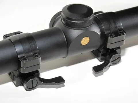 Alaska Arms- Ruger scope ring set, blued finish, 1" extra high left levers