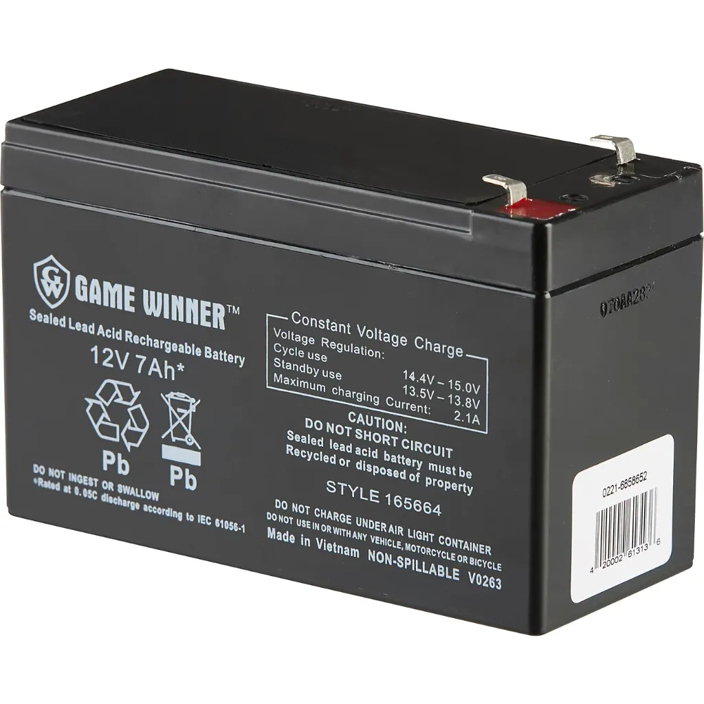 Game Winner- Rechargeable Battery, 12V 7 Ah
